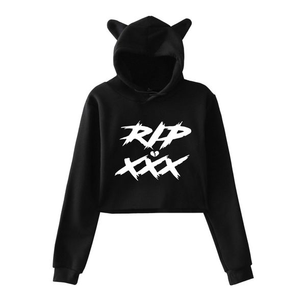 new hiphop cropped hoodie xxxtentacion sweatshirt girl cat ear hoodies fashion rapper singer harajuku crop pullover top, Black
new hiphop cropped hoodie xxxtentacion sweatshirt girl cat ear hoodies fashion rapper singer harajuku crop pullover top, Black