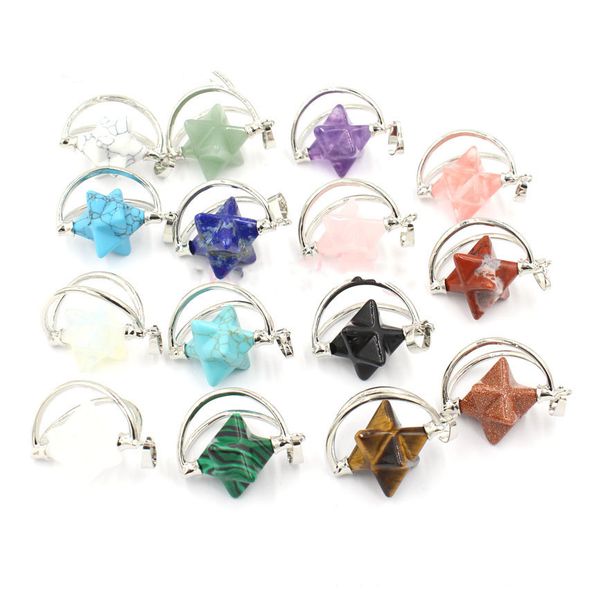 reiki healing crystal five star pendant men and women stainless steel reiki healing necklace, Silver
reiki healing crystal five star pendant men and women stainless steel reiki healing necklace, Silver