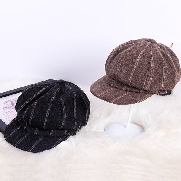 2019 fashion solid visor hat autumn winter vintage wool female striped beret cap for women elegant painter hats lady artist caps, Blue;gray
2019 fashion solid visor hat autumn winter vintage wool female striped beret cap for women elegant painter hats lady artist caps, Blue;gray
