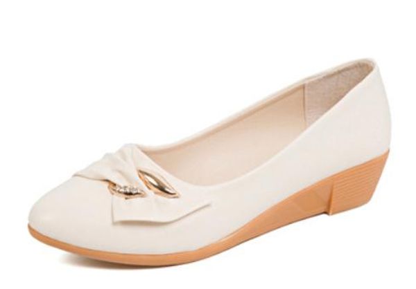 2019 women's shoes in spring and autumn with new style slope heel round head bowknot @5073, Black 
2019 women's shoes in spring and autumn with new style slope heel round head bowknot @5073, Black