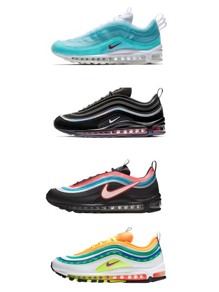 Air 2019 Max новые 97 Og Tripel Белый металлик золото серебро пуля лучшее качество 3 м премиу