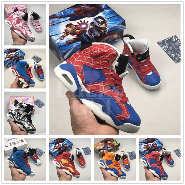 AIR JORDAN aj6 Детские Дети 6 13 Железный Человек Человек-Паук Капитан Дракон мальчики Ба
AIR JORDAN aj6 Детские Дети 6 13 Железный Человек Человек-Паук Капитан Дракон мальчики Ба