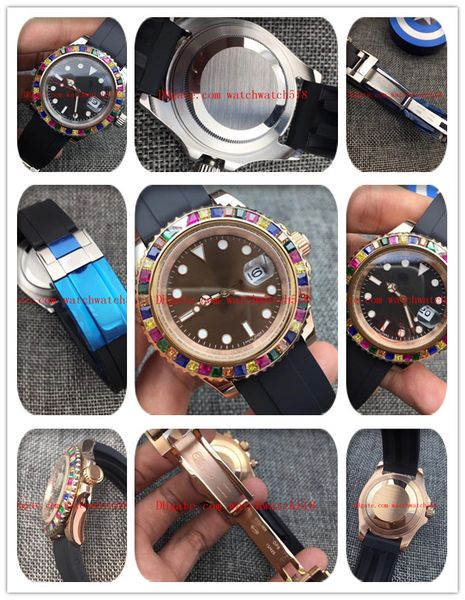4 colors mens watches series 116695sats 40mm black dial rubber strap 2813 automatic movement men mechanical watch ing, Slivery;brown
4 colors mens watches series 116695sats 40mm black dial rubber strap 2813 automatic movement men mechanical watch ing, Slivery;brown