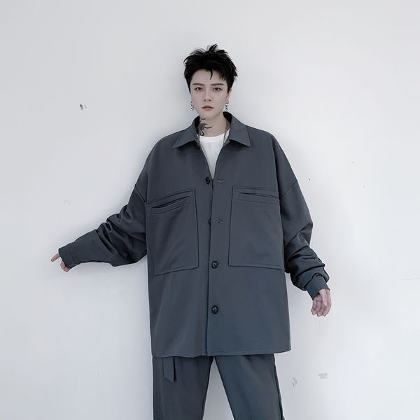 male vintage streetwear hip hop outerwear men japan style casual loose long sleeve shirt style cargo jackets over coats, Black;brown
male vintage streetwear hip hop outerwear men japan style casual loose long sleeve shirt style cargo jackets over coats, Black;brown