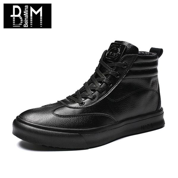 beinamina men ankle boots lace up high flats leather boots warm winter work shoes men leisure short size 39-44, Black
beinamina men ankle boots lace up high flats leather boots warm winter work shoes men leisure short size 39-44, Black