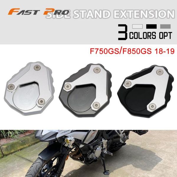 

motorcycle cnc aluminum kickstand side stand enlarge extension pad for f750gs f850gs f 750gs 850gs 750 850 gs 2018-2019