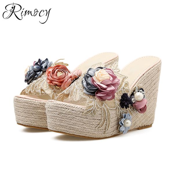 rimocy pearl floral wedges slippers women summer super high heels platform sandals woman 2020 bohemian style beach shoes mujer, Black
rimocy pearl floral wedges slippers women summer super high heels platform sandals woman 2020 bohemian style beach shoes mujer, Black