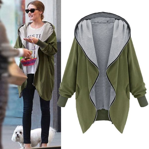 europe and america fashion casual hooded large size women autumn increase the fat sister was thin jackets women outerwear coats, Black;brown
europe and america fashion casual hooded large size women autumn increase the fat sister was thin jackets women outerwear coats, Black;brown
