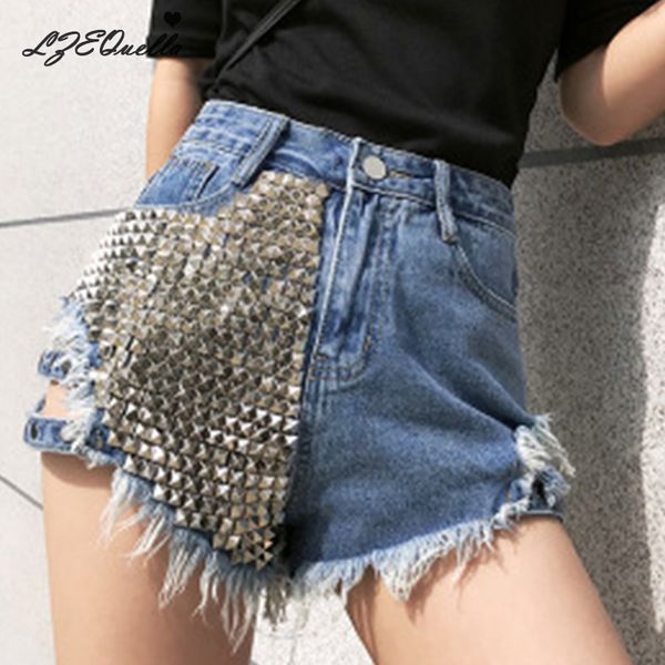 spring summer cowboy shorts 2019 wear heavy hollow hole crystal beads high waist all-match slim women shorts, White;black
spring summer cowboy shorts 2019 wear heavy hollow hole crystal beads high waist all-match slim women shorts, White;black