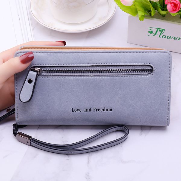 2019 new women clutch leather wallet female long wallet big capacity zipper purse strap money bag coin purse, Red;black
2019 new women clutch leather wallet female long wallet big capacity zipper purse strap money bag coin purse, Red;black