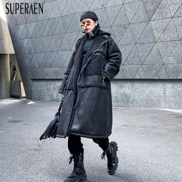 superaen warm parkas coat women 2019 new winter thick ladies parkas coat female wild pluz size solid color women clothing, Black
superaen warm parkas coat women 2019 new winter thick ladies parkas coat female wild pluz size solid color women clothing, Black