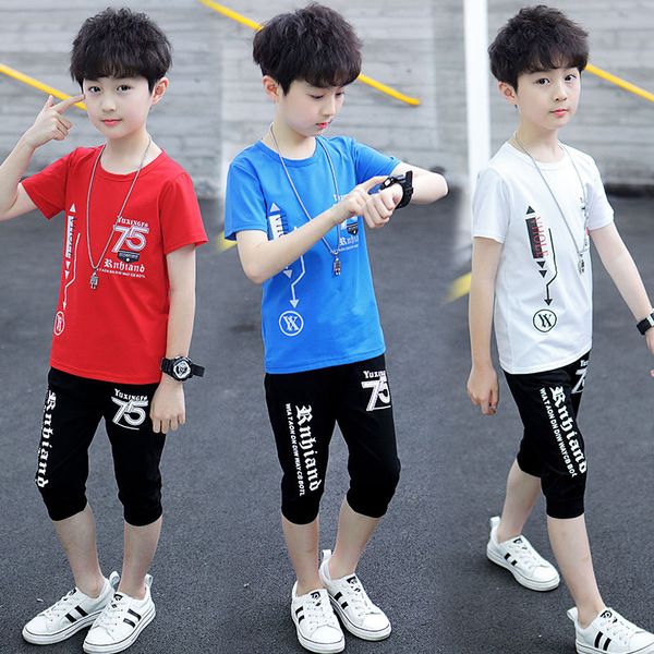 boys summer suits new children's summer clothes baby short-sleeved children's clothes big 3-10 years old children two-piece suit, White
boys summer suits new children's summer clothes baby short-sleeved children's clothes big 3-10 years old children two-piece suit, White