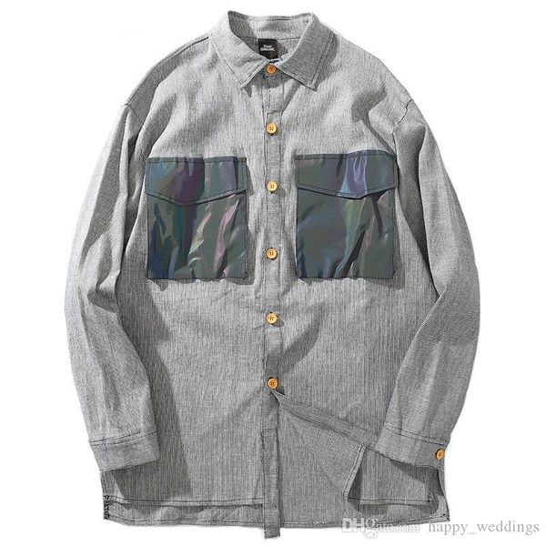 2019 hip hop shirt streetwear ab color reflective pockets shirts men harajuku shirt long sleeve autumn summer casual shirt, White;black
2019 hip hop shirt streetwear ab color reflective pockets shirts men harajuku shirt long sleeve autumn summer casual shirt, White;black