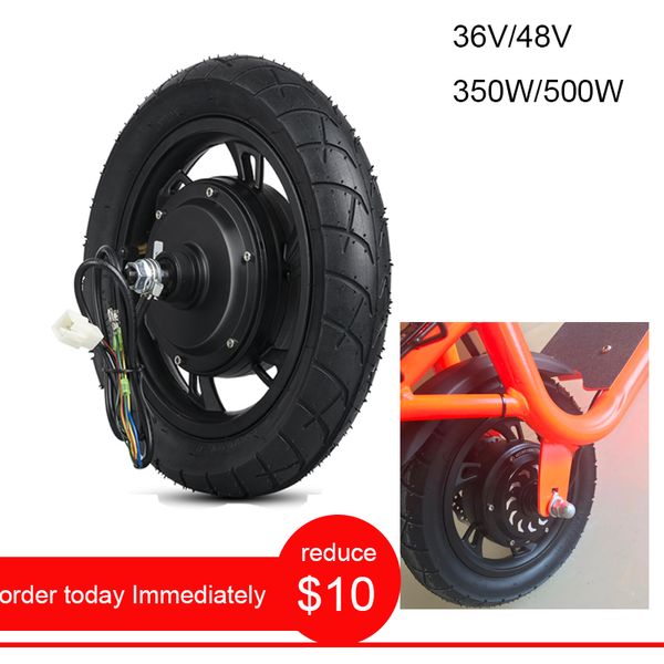 

electric scooter accessories ebike conversion kit 36v 350w electric motor wheel bicycle 48v 500w hub motor 12inch