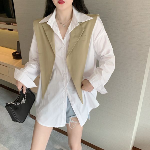 nana fashion womens clothing store hong kong style triangle shawl loose shirt long sleeve royal sister wind net red suit two-piece fashion, White 
nana fashion womens clothing store hong kong style triangle shawl loose shirt long sleeve royal sister wind net red suit two-piece fashion, White