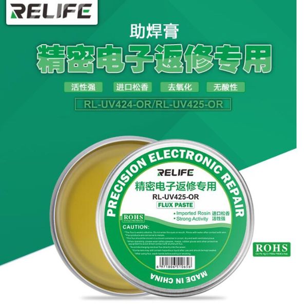 relife soldering paste flux solder tin rl-uv425-or for repair welding oil soldering iron circuit board smd repair phone tool
relife soldering paste flux solder tin rl-uv425-or for repair welding oil soldering iron circuit board smd repair phone tool