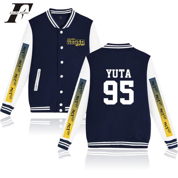 nct 127 kpop baseball bomber jacket women/men clothing cotton casual coats and jackets women harajuku korean tracksuits 2019, Black;brown
nct 127 kpop baseball bomber jacket women/men clothing cotton casual coats and jackets women harajuku korean tracksuits 2019, Black;brown
