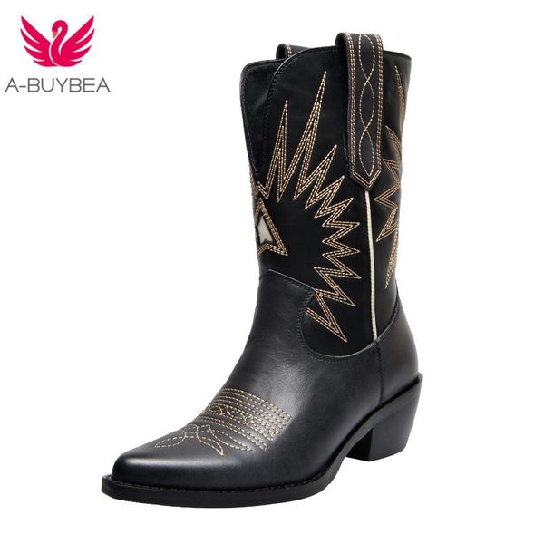 western boots women autumn winter slip on solid color boots pointy toe cowboy cowgirl motorcycle for female, Black
western boots women autumn winter slip on solid color boots pointy toe cowboy cowgirl motorcycle for female, Black