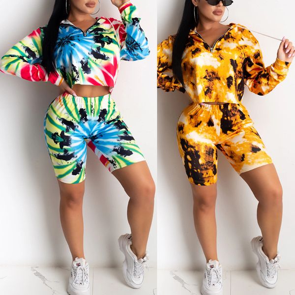 spring autumn causal fashion sport suit 2 piece set ladies tie dyeing hooded long sleeve crop high waist skinny biker shorts, Gray
spring autumn causal fashion sport suit 2 piece set ladies tie dyeing hooded long sleeve crop high waist skinny biker shorts, Gray