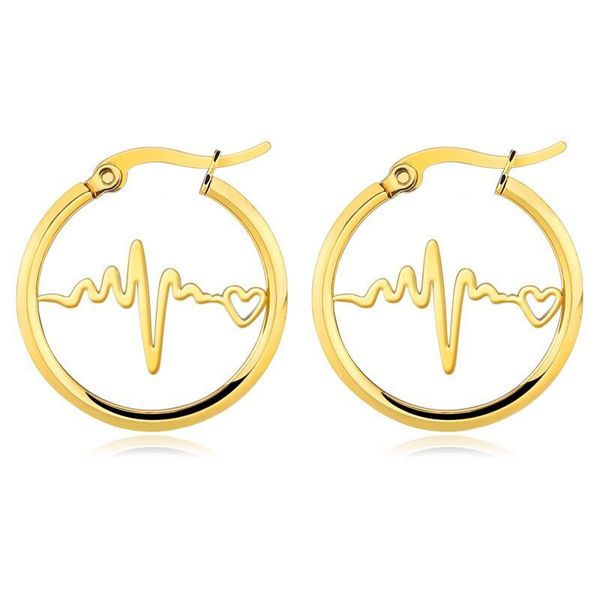wholesale jewelry --(3pairs/lot) titanium steel electrocardiogram circle hoop earrings for women fashion jewelry gold / white, Golden
wholesale jewelry --(3pairs/lot) titanium steel electrocardiogram circle hoop earrings for women fashion jewelry gold / white, Golden
