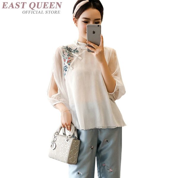 traditional chinese blouse shirt for women mandarin collar oriental linen shirt blouse female elegant cheongsam ff488, Red
traditional chinese blouse shirt for women mandarin collar oriental linen shirt blouse female elegant cheongsam ff488, Red
