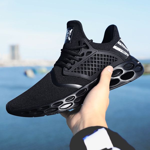 2020 new men's running shoes professional outdoor breathable comfortable fitness absorption trainer sport gym sneaker, Black
2020 new men's running shoes professional outdoor breathable comfortable fitness absorption trainer sport gym sneaker, Black