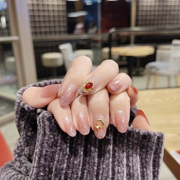 24pcs/boxed pink color with drill oval fake nails finished products celebrity manicure press on nails glitter for gril with glue, Red;gold
24pcs/boxed pink color with drill oval fake nails finished products celebrity manicure press on nails glitter for gril with glue, Red;gold