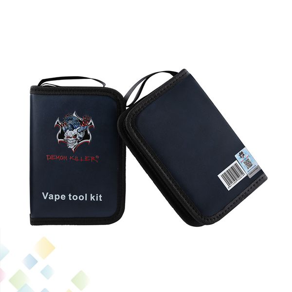 Original Demon Killer Tool Kit E Cig Vape Bag With Ceramic Tweezer Cutter Pliers Cleaning Brush Coil Jig For DIY Atomizers DHL Free
Original Demon Killer Tool Kit E Cig Vape Bag With Ceramic Tweezer Cutter Pliers Cleaning Brush Coil Jig For DIY Atomizers DHL Free
