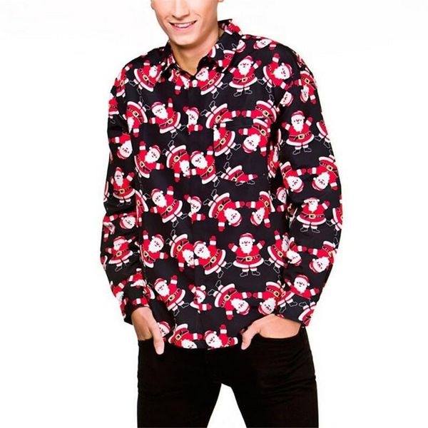 christmas print shirts men autumn shirts social gentleman men long sleeve lapel casual shirt british fashion clothes 2018
christmas print shirts men autumn shirts social gentleman men long sleeve lapel casual shirt british fashion clothes 2018