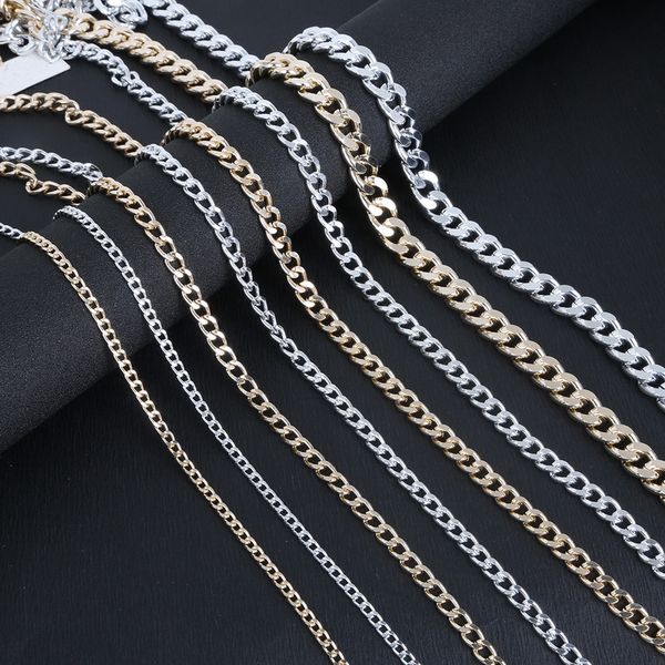 1-5 meter/lot silver /gold/aluminum plated necklace chains brass bulk for diy jewelry making materials 4 size for selection, Blue;slivery
1-5 meter/lot silver /gold/aluminum plated necklace chains brass bulk for diy jewelry making materials 4 size for selection, Blue;slivery