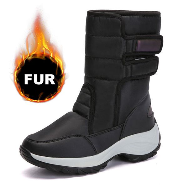 classic women winter boots mid-calf snow boots female warm fur plush insole botas mujer
classic women winter boots mid-calf snow boots female warm fur plush insole botas mujer
