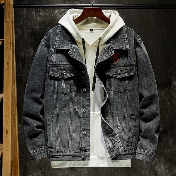 2020 denim jacket men embroidery motorcyle basic coat streetwear hip hop bomber jacket cowboy men's jean chaqueta hombre, Black;brown
2020 denim jacket men embroidery motorcyle basic coat streetwear hip hop bomber jacket cowboy men's jean chaqueta hombre, Black;brown