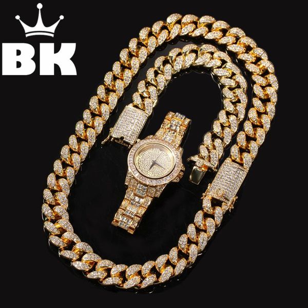 2cm zircon gold color iced out crystal miami cuban chain gold silver necklace & bracelet watch set selling the hip hop king
2cm zircon gold color iced out crystal miami cuban chain gold silver necklace & bracelet watch set selling the hip hop king