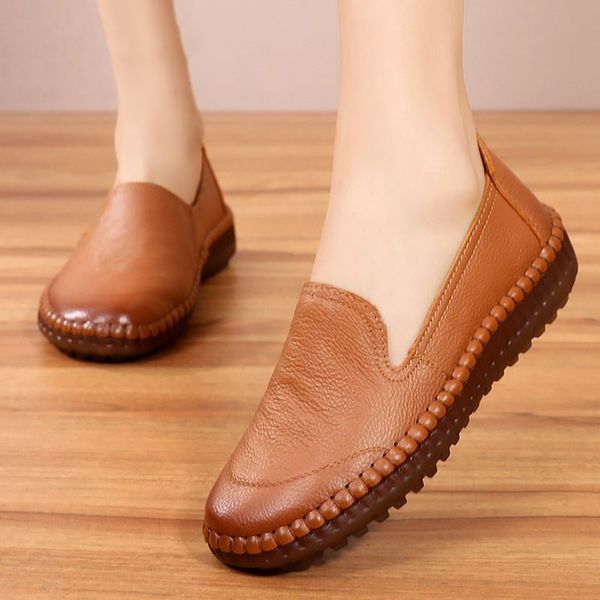 women's flats handmade shoes 2020 spring autumn genuine leather women shoes ladies flat women leather retro loafers, Black
women's flats handmade shoes 2020 spring autumn genuine leather women shoes ladies flat women leather retro loafers, Black