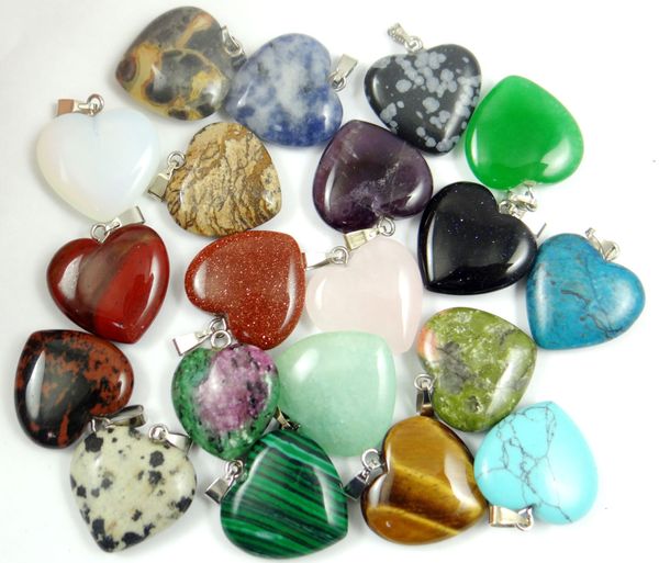 20mm natural tiger eye lapis lazuli crystal opal unakite stone heart charms pendants for diy jewelry making necklace 24pcs, Silver
20mm natural tiger eye lapis lazuli crystal opal unakite stone heart charms pendants for diy jewelry making necklace 24pcs, Silver