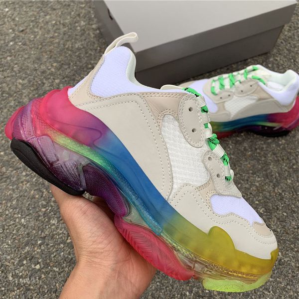 2019 new fashion triple-s old dad running shoes rainbow designer sports sneakers mens women chaussures size 36-45
2019 new fashion triple-s old dad running shoes rainbow designer sports sneakers mens women chaussures size 36-45