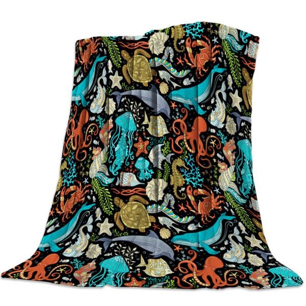 colorful whale conch jellyfish starfish animals flannel fleece bed blanket bedspread coverlet bed cover soft warm blankets
colorful whale conch jellyfish starfish animals flannel fleece bed blanket bedspread coverlet bed cover soft warm blankets