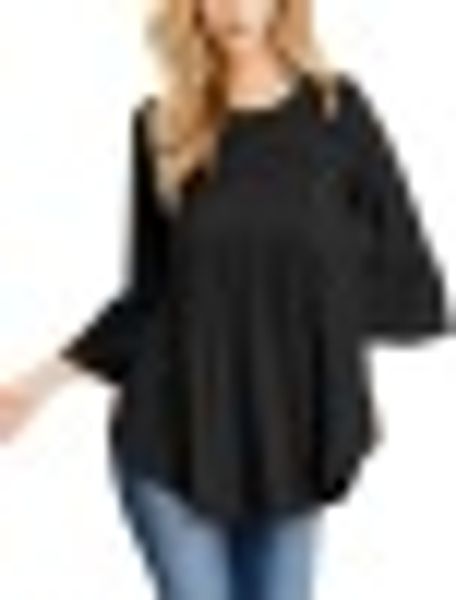 casual loose patchwork blouse shirts women 2019 summer solid 3/4 ruffles sleeve round neck pullover long shirts plus size, White
casual loose patchwork blouse shirts women 2019 summer solid 3/4 ruffles sleeve round neck pullover long shirts plus size, White