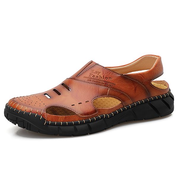 men sandal shoes fashion men sandals breathable beach casual shoes sandals quick dry real leather 2020 summer flats for men y200702, Black
men sandal shoes fashion men sandals breathable beach casual shoes sandals quick dry real leather 2020 summer flats for men y200702, Black