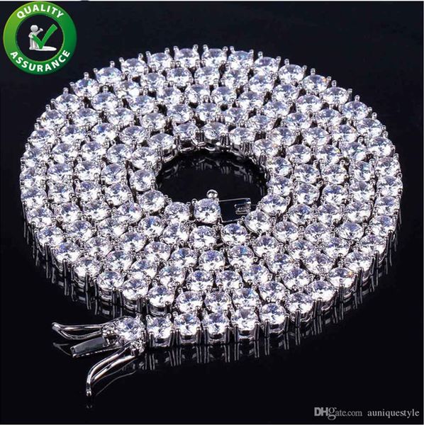 designer necklace hip hop jewelry bling iced out tennis chain mens luxury necklace silver gold men chain cz fashion accessories 4mm 1 row, Black
designer necklace hip hop jewelry bling iced out tennis chain mens luxury necklace silver gold men chain cz fashion accessories 4mm 1 row, Black