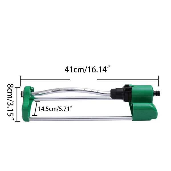 17 holes sprinkler aluminum swing oscillating water garden lawn irrigation 40ja
17 holes sprinkler aluminum swing oscillating water garden lawn irrigation 40ja