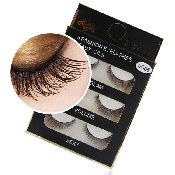 1 box 3 pairs handmade luxury 3d false eyelashes fluffy strip eye lashes long natural women party makeup lashes c528
1 box 3 pairs handmade luxury 3d false eyelashes fluffy strip eye lashes long natural women party makeup lashes c528