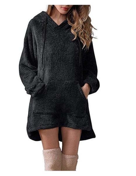 solid color womens designer dresses fashion big pocket womens hooded dresses casual long sleeve females clothing, Black;gray
solid color womens designer dresses fashion big pocket womens hooded dresses casual long sleeve females clothing, Black;gray