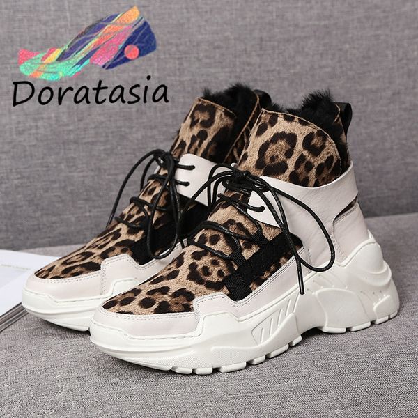 doratasia new ladies winter fashion leopard split leather boots women 2019 warm platform fur boots wedges shoes woman, Black
doratasia new ladies winter fashion leopard split leather boots women 2019 warm platform fur boots wedges shoes woman, Black
