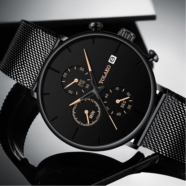 zegarek meski men's fashion watch stainless steel mesh belt calendar quartz sport watches business casual watch for man clock, Slivery;brown
zegarek meski men's fashion watch stainless steel mesh belt calendar quartz sport watches business casual watch for man clock, Slivery;brown