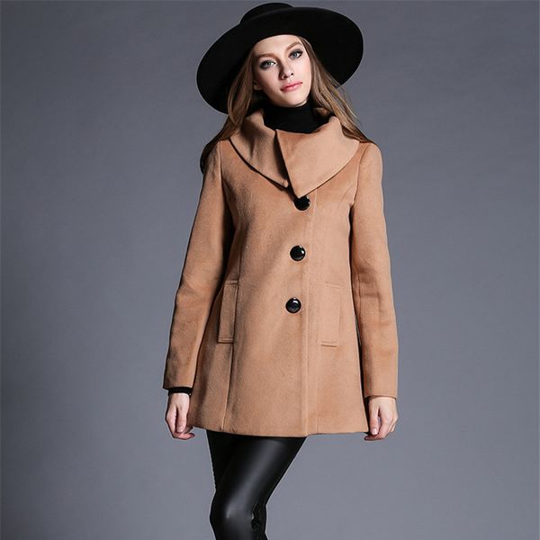 plus size women winter wool long coat 2018 vintage elegant clothes fashion korean cashmere camel coat, Black
plus size women winter wool long coat 2018 vintage elegant clothes fashion korean cashmere camel coat, Black