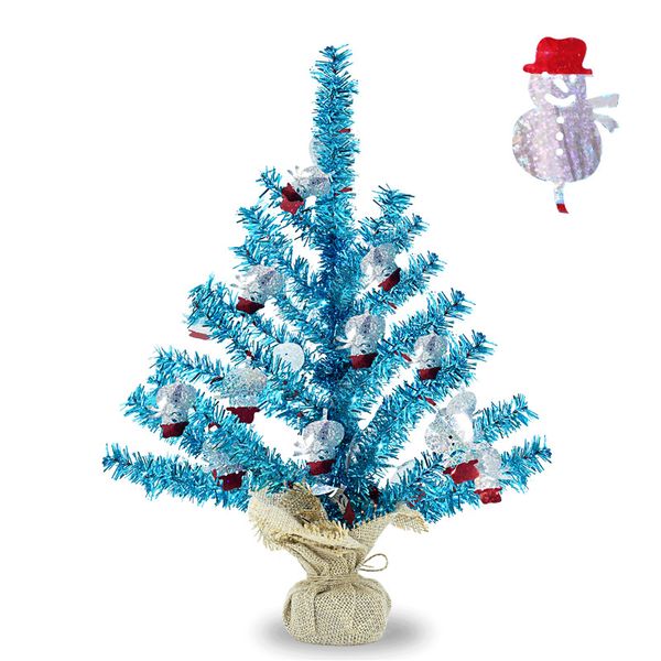 15'' mini tinsel blue snowman christmas table desk tree for birthday artificial pine xmas tree stand ornaments kids decoration
15'' mini tinsel blue snowman christmas table desk tree for birthday artificial pine xmas tree stand ornaments kids decoration