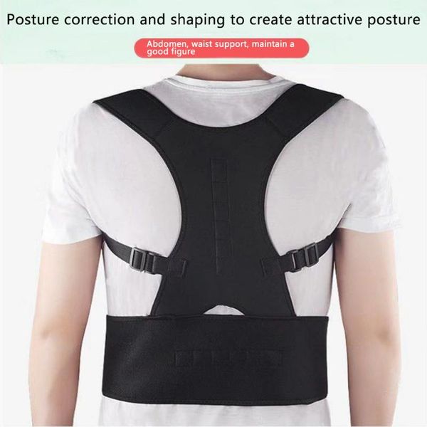 men women lumbar protective posture corrector wrap belt back brace sports universal therapy strap shoulder support straighten, Black;blue
men women lumbar protective posture corrector wrap belt back brace sports universal therapy strap shoulder support straighten, Black;blue