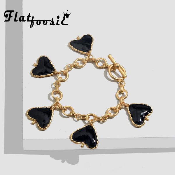 flatfoosie heart bracelets bangle for women boho black geometric gold color chain bracelet fashion jewelry wedding party gift
flatfoosie heart bracelets bangle for women boho black geometric gold color chain bracelet fashion jewelry wedding party gift