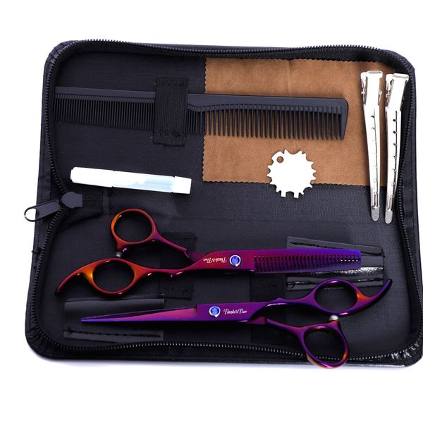 hairdresser scissors kit professional 6.0 stainless steel barber salon thinning tools for hairdressing thinning texturizing
hairdresser scissors kit professional 6.0 stainless steel barber salon thinning tools for hairdressing thinning texturizing